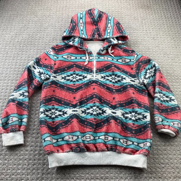 Fleece Sweater Women Extra Large XL Multicolored CHOUYATUO Pullover Sweatshirt - Picture 1 of 9